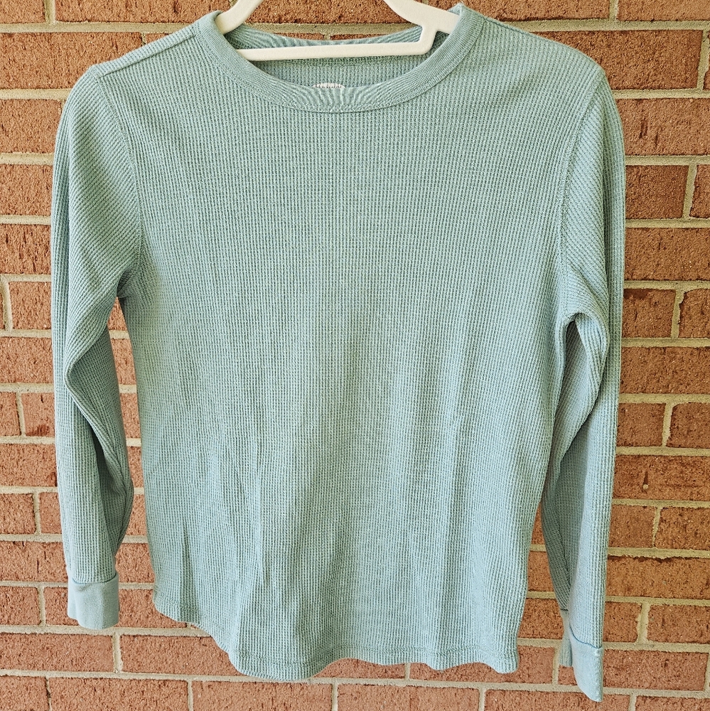 Old Navy boy's thermal shirt. Light green. Size L (10-12)